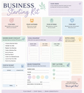Pastel Business Starter Kit (Beginner-Friendly Planner & Checklist)